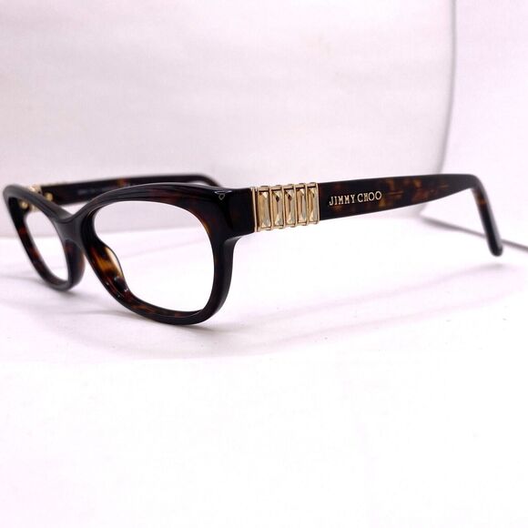 Jimmy Choo Eyeglasses Frame JC76 TVD 53 [] 16 135 MM Authentic Tortoise Designer - Picture 4 of 11